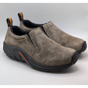 Merrell Jungle Moc Womens Size 9 W WIDE Brown Suede Slip-On Comfort Shoes Clogs